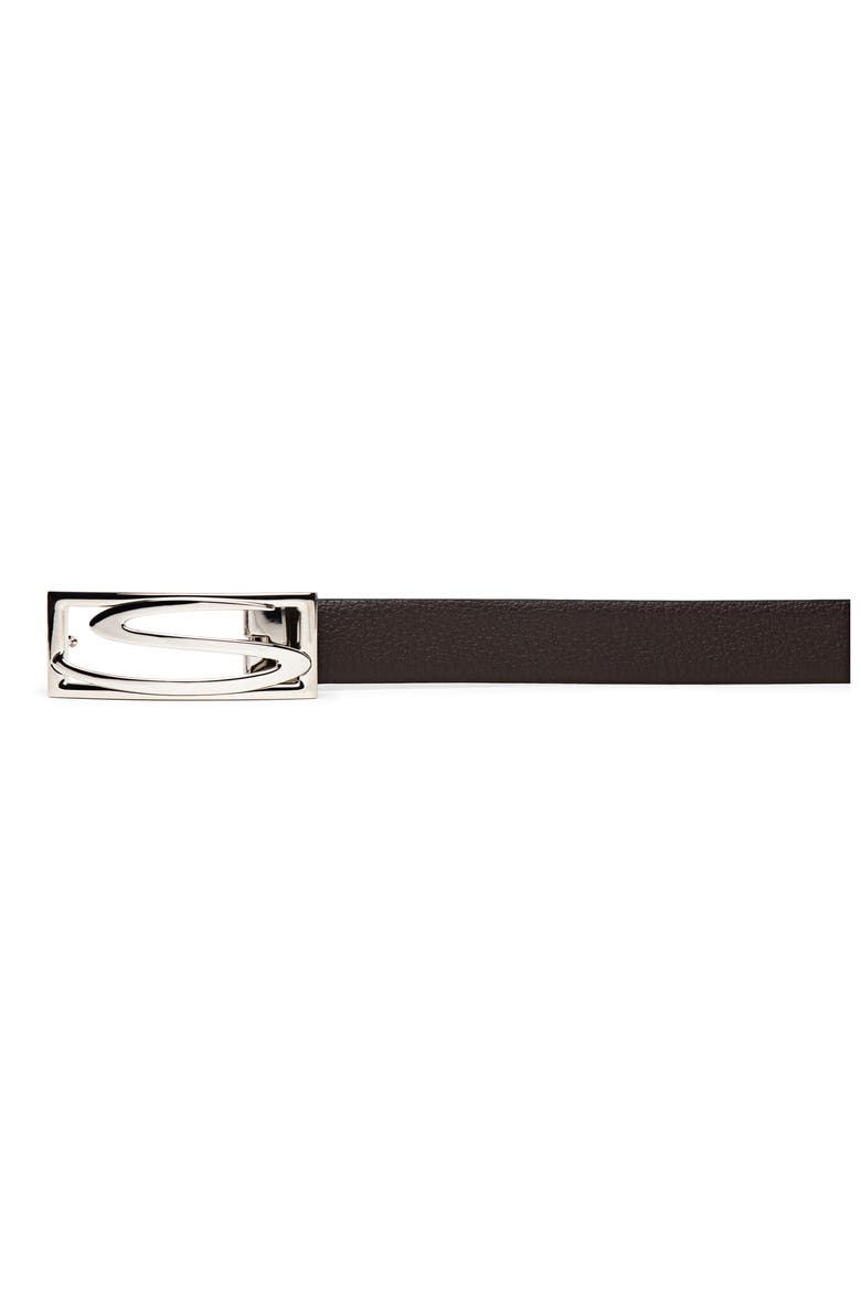 Reversible Leather Belt, Alternate, color, BLACK