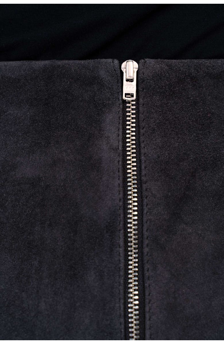 Kettlewell Hayden Suede Skirt, Alternate, color, Shadow Grey