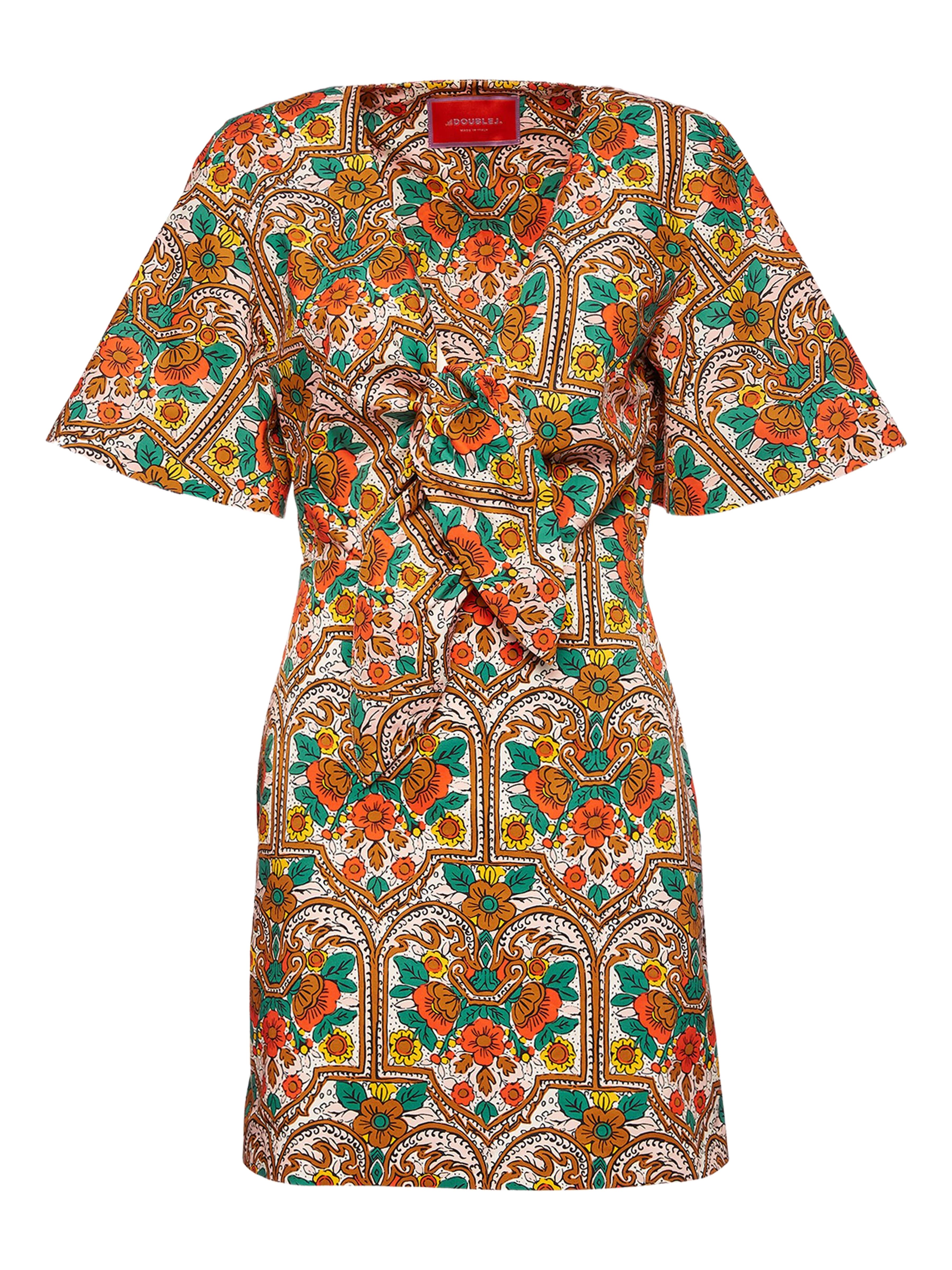 La DoubleJ Peek-A-Boo Mini Dress Corte White Rust (Women) | Nordstrom