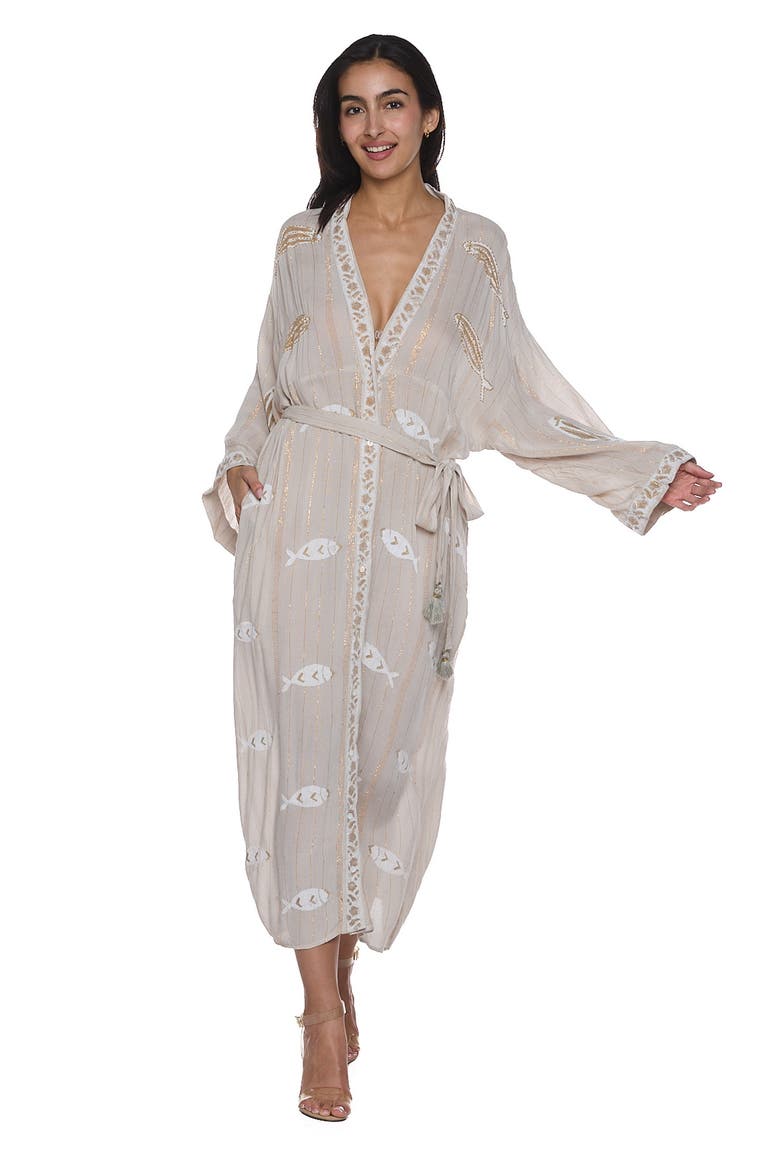 Long Sleeve Cover-Up Dress, Alternate, color, GREY