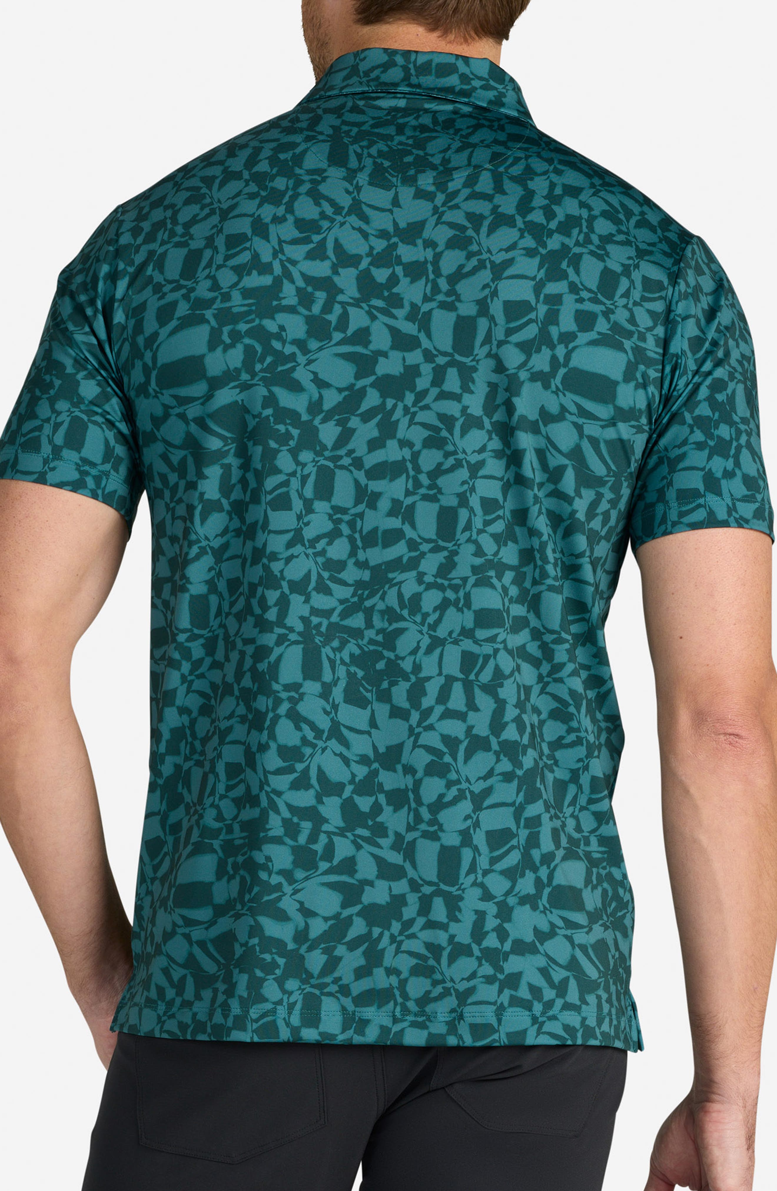 Chippd Grooves Abstract Print Performance Golf Polo - image 2