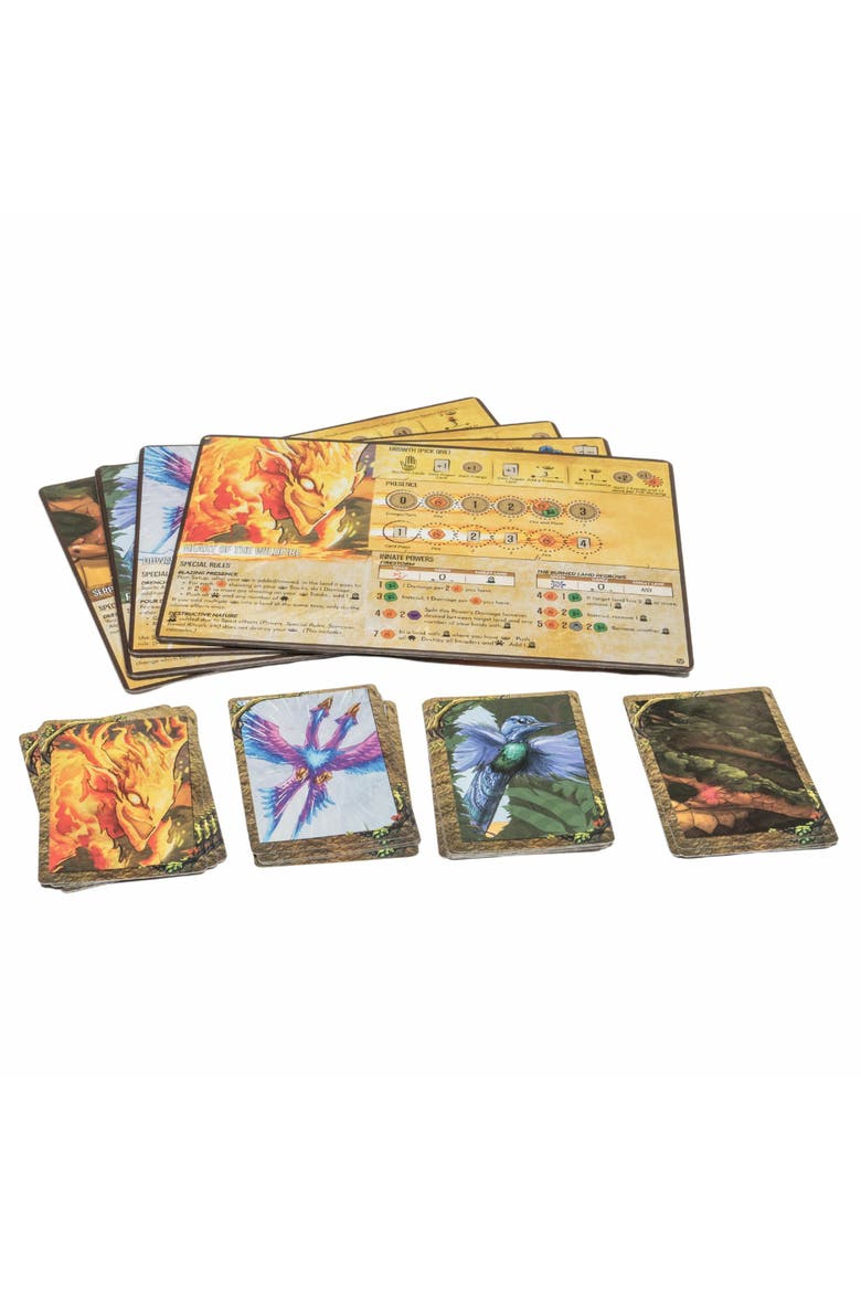 Spirit Island Feather & Flame Cooperative Strategy Board Game Expansion, Alternate, color, Multicolored