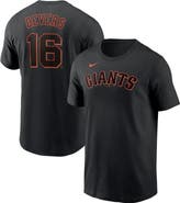 Nike Men's Nike Rafael Devers Black San Francisco Giants  Name & Number T-Shirt