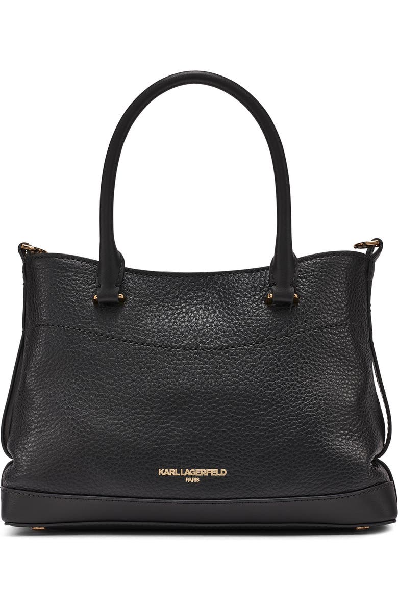 KARL LAGERFELD PARIS Gisele Crossbody, Alternate, color, Black/Gold