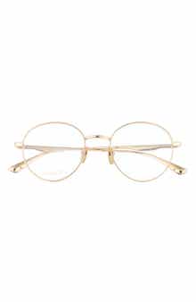 Gucci 51mm Round Metal Optical Frames