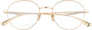 Gucci 51mm Round Metal Optical Frames