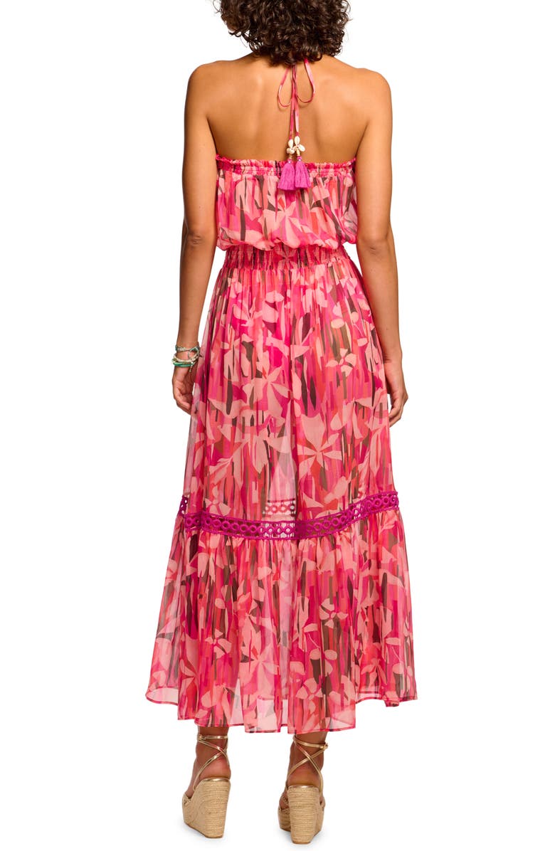 Ramy Brook Miranda Floral Tiered Cover-Up Dress, Alternate, color, 