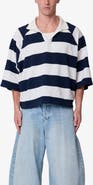mnml Wide Stripe Boxy Polo