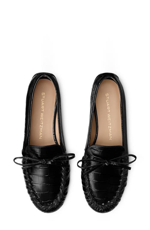 Stuart Weitzman Britt Bow Loafer In Black