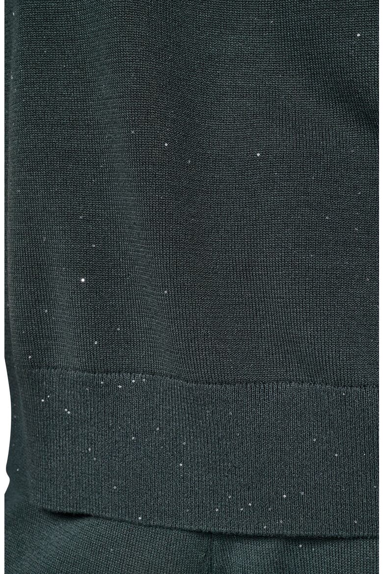 Metallic Cap Sleeve Sweater, Alternate, color, BLACK FOREST