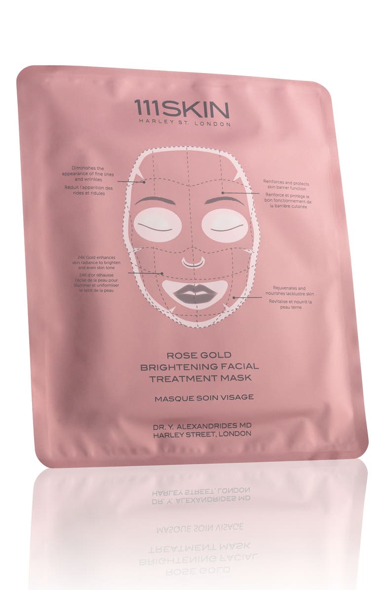 111SKIN Rose Gold Brightening Facial Treatment Mask, Main, color, 