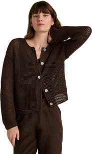Haven Well Within Cotton Blend Open Stitch Cardigan