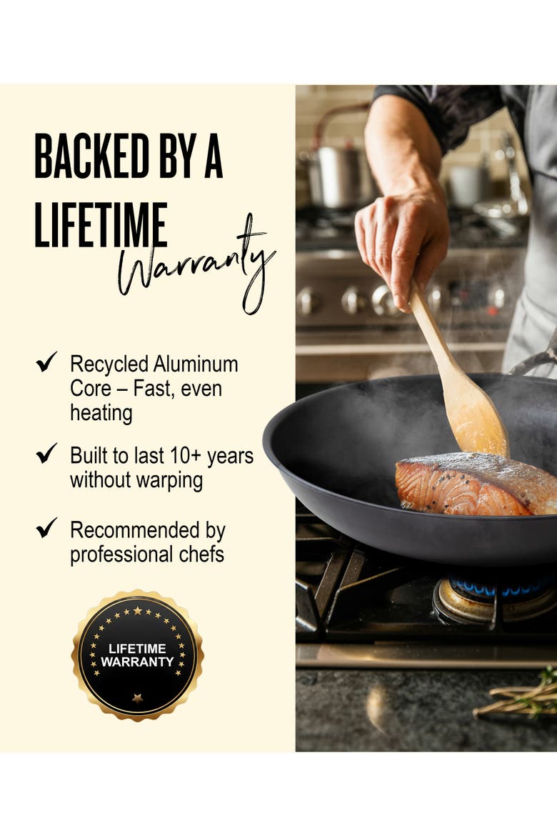 Artist Blue Carbon Steel Frying Pan, Alternate, color, Blue 9.5-inch