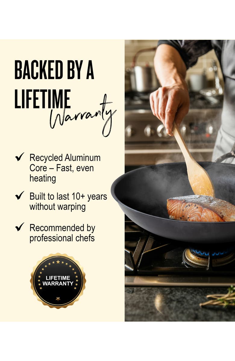 Alva Artist Carbon Steel Frying Pan Set, Alternate, color, Black