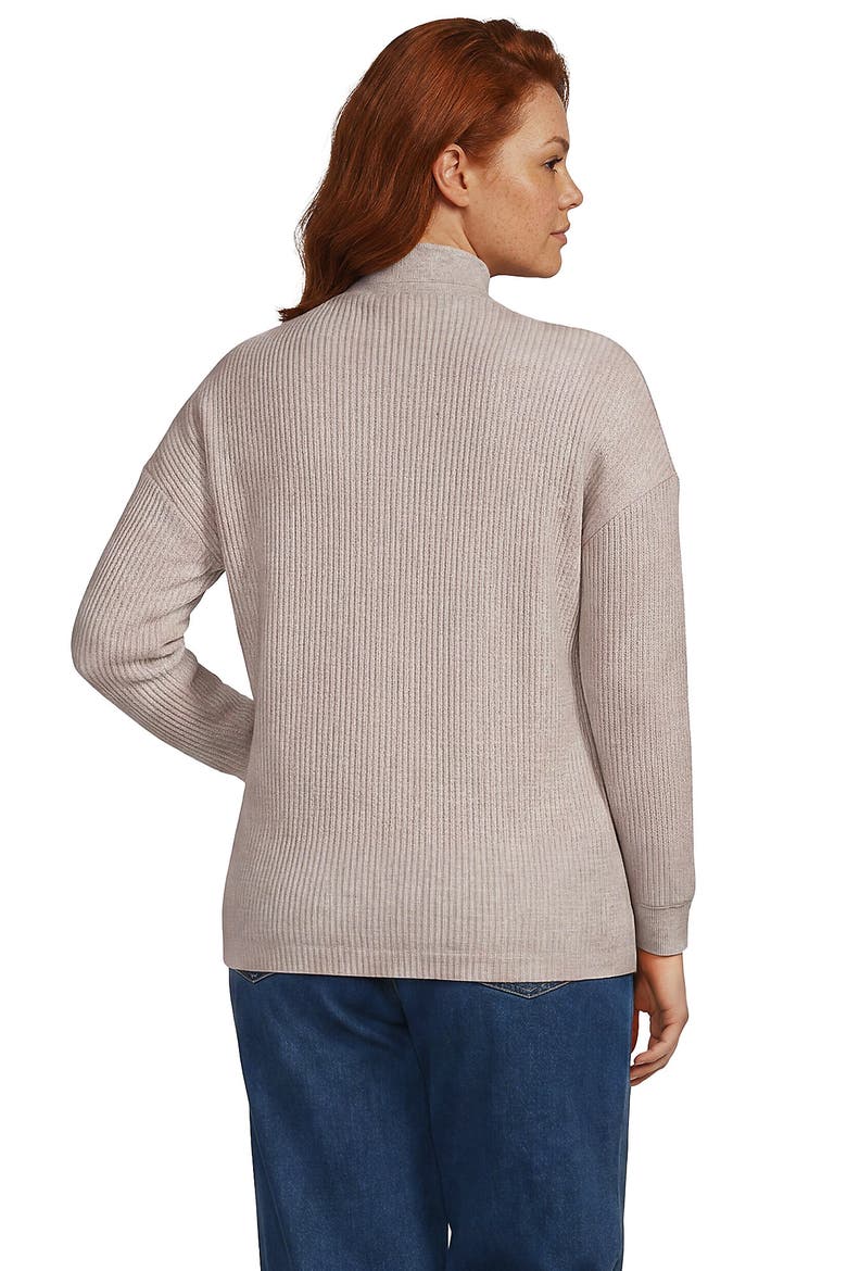 Long Sleeve Waffle Shawl Collar Henley, Alternate, color, Smokey Gray Heather