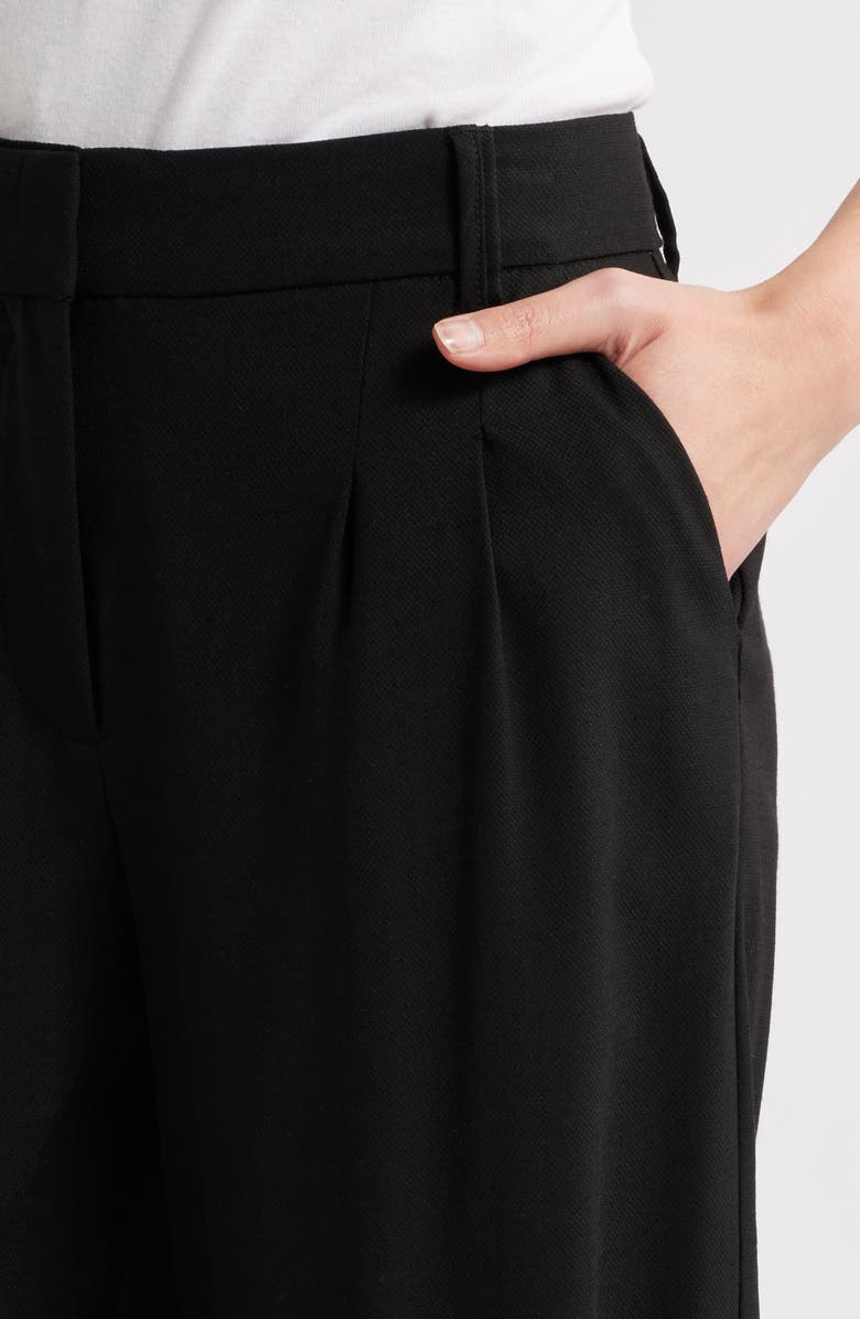 Wit & Wisdom 'Ab'Solution Skyrise Pleated Barrel Pants, Alternate, color, Black