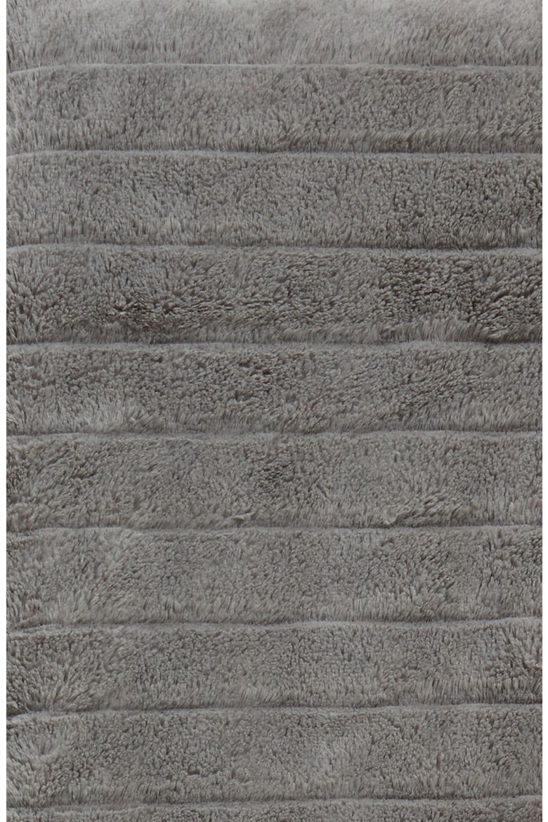 Stripe Plush Throw, Alternate, color, GREY FROST