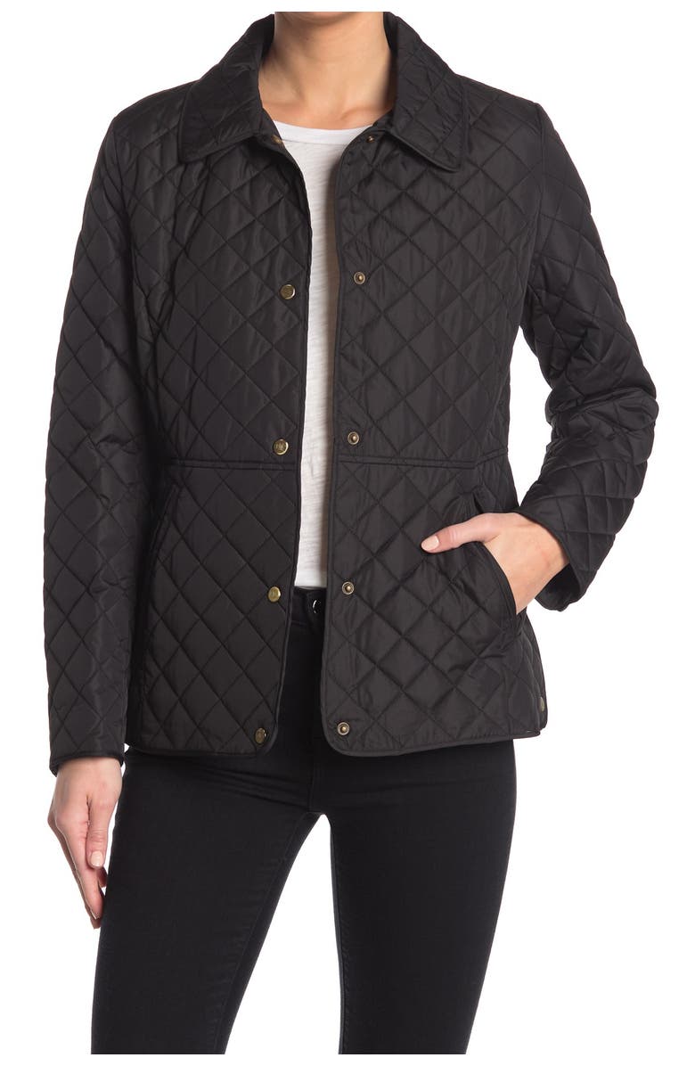 Lauren Ralph Lauren Quilted Snap Front Jacket, Main, color,