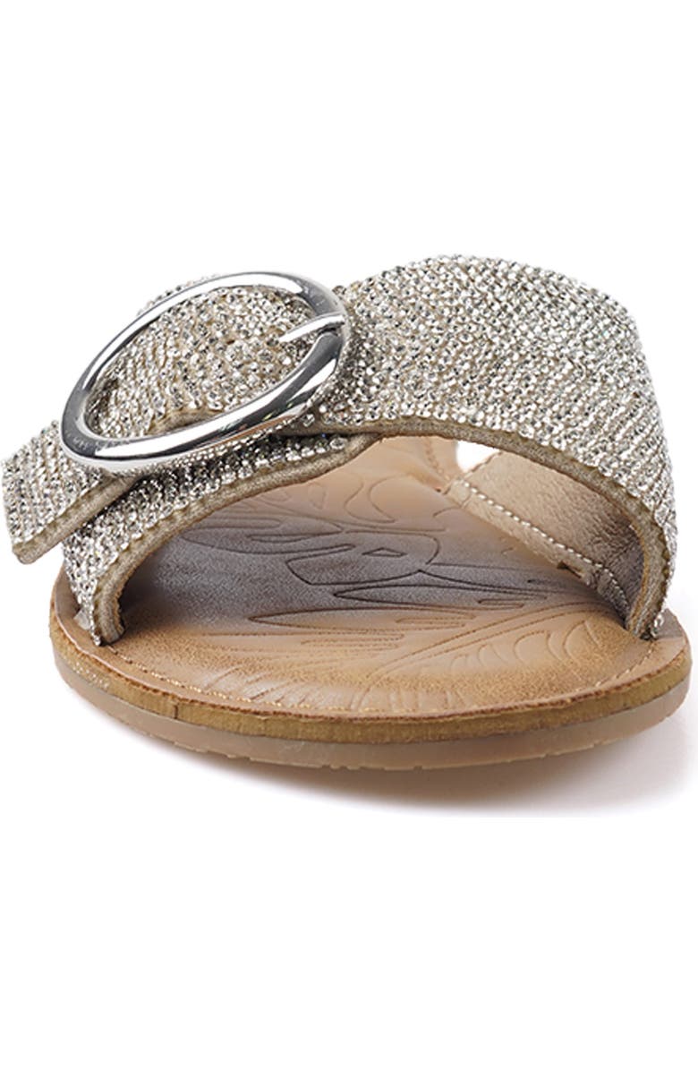 ROCK AND CANDY Crystal Buckle Slide Sandal, Alternate, color,