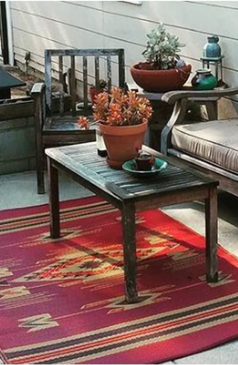 Mad Mats Navajo Dark Red, Alternate, color, Dark Red