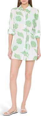 Milly Cleo Embroidered Cover-Up Minidress