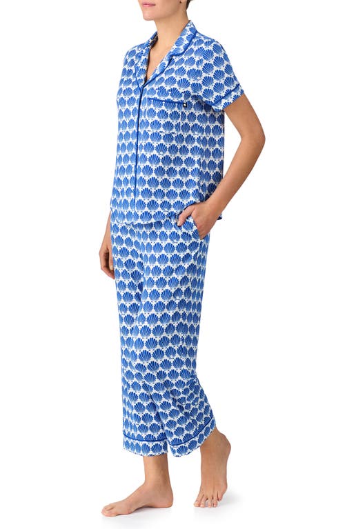 KATE SPADE KATE SPADE NEW YORK PRINT CROP PAJAMAS 