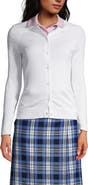 Lands' End School Uniform Young  Cotton Modal Cardigan Sweater