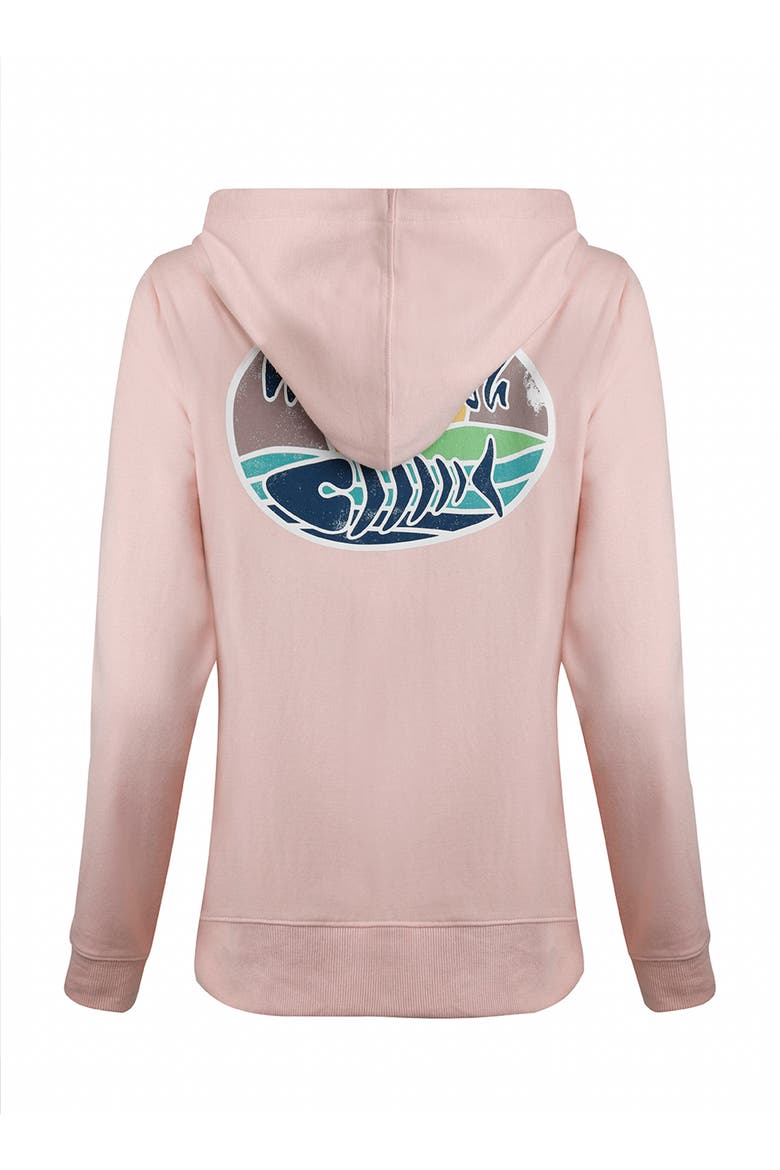 Back Print Popover Hoodie, Alternate, color, Dusty Rose