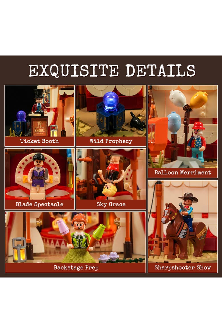 Travelling Circus Lighting Building Set Model OW1962T, Alternate, color, Multicolor