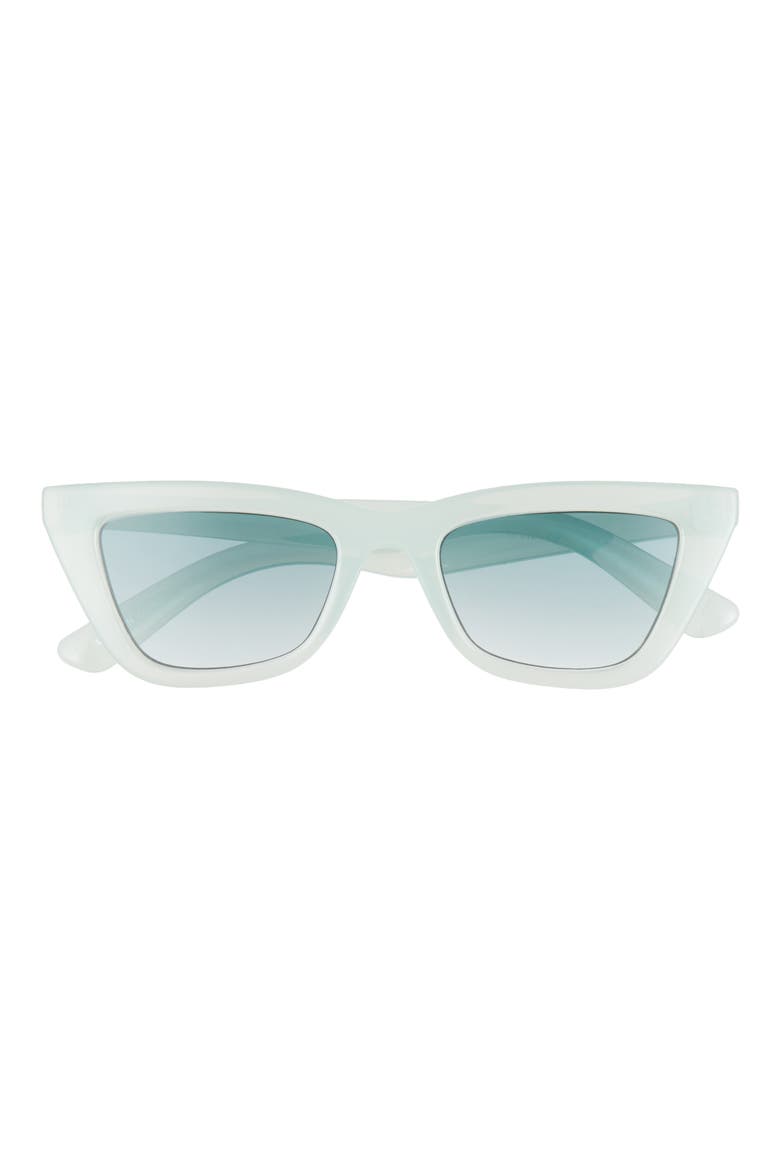 50mm Cat Eye Sunglasses, Main, color, MILKY MINT