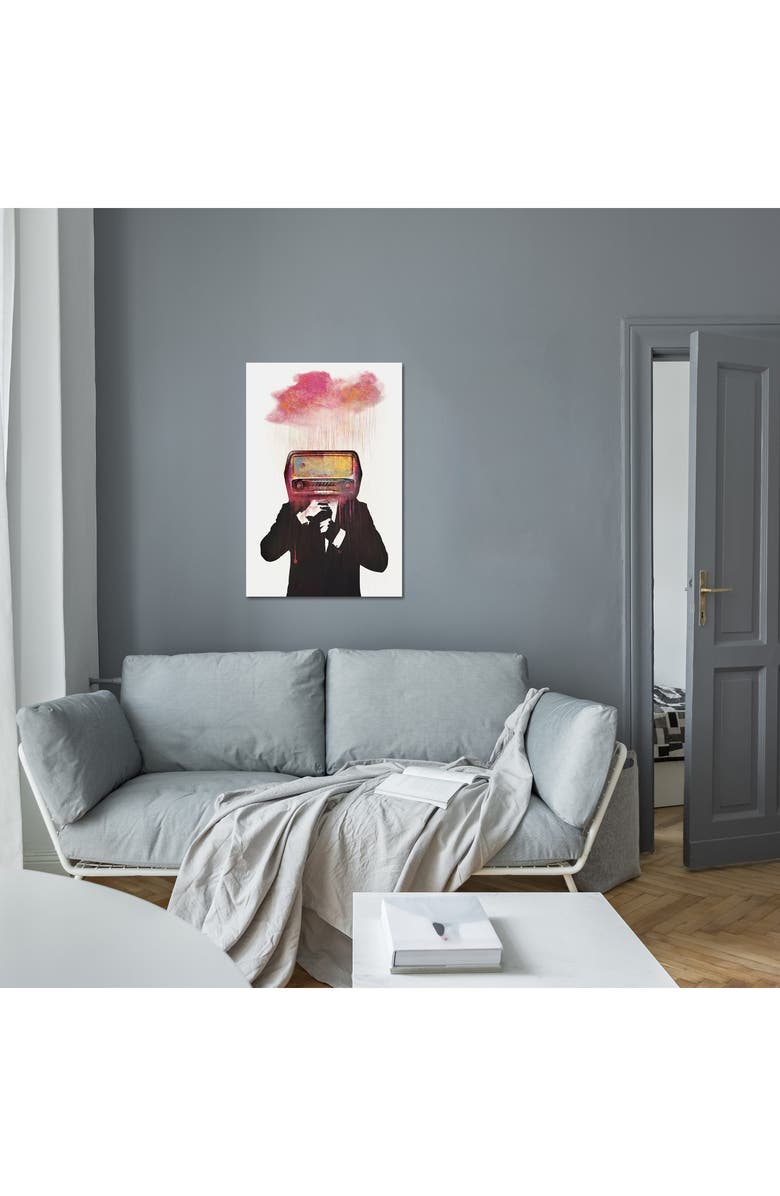 iCanvas Radiohead by Dániel Taylor Canvas Wall Art, Alternate, color, Black