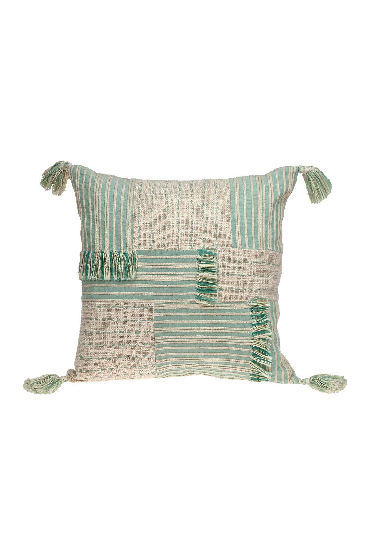 Harper Transitional Cream & White Throw Pillow