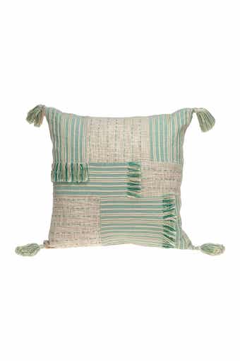 Harper Transitional Cream & White Throw Pillow