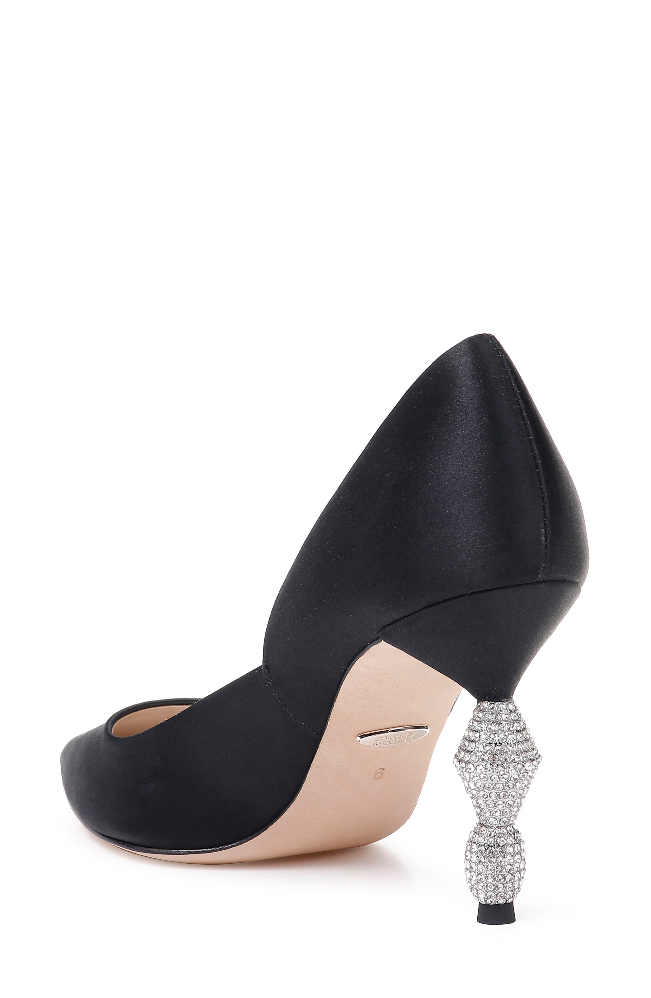 Badgley Mischka Collection Badgley Mischka Evan Crystal Heel Pointed Toe Pump, Alternate, color, 