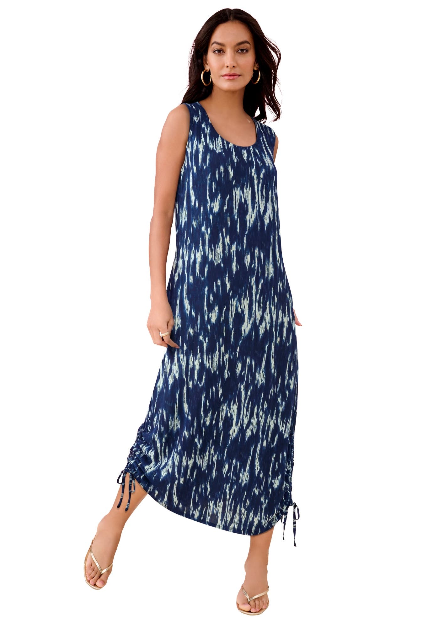 EVENING BLUE TEXTURED IKAT