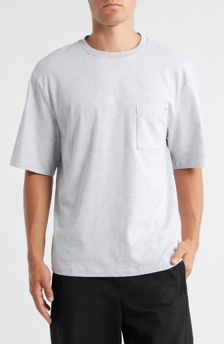 KROST Rivet Pocket Cotton T-Shirt, Main, color, Heather Gray