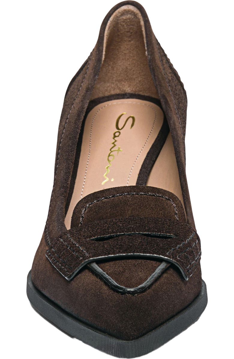 Santoni Women's suede mid-heel pump, Alternate, color,