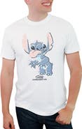 Lilo & Stitch Men's Dot Art Stitch Short Sleeve Graphic T-Shirt