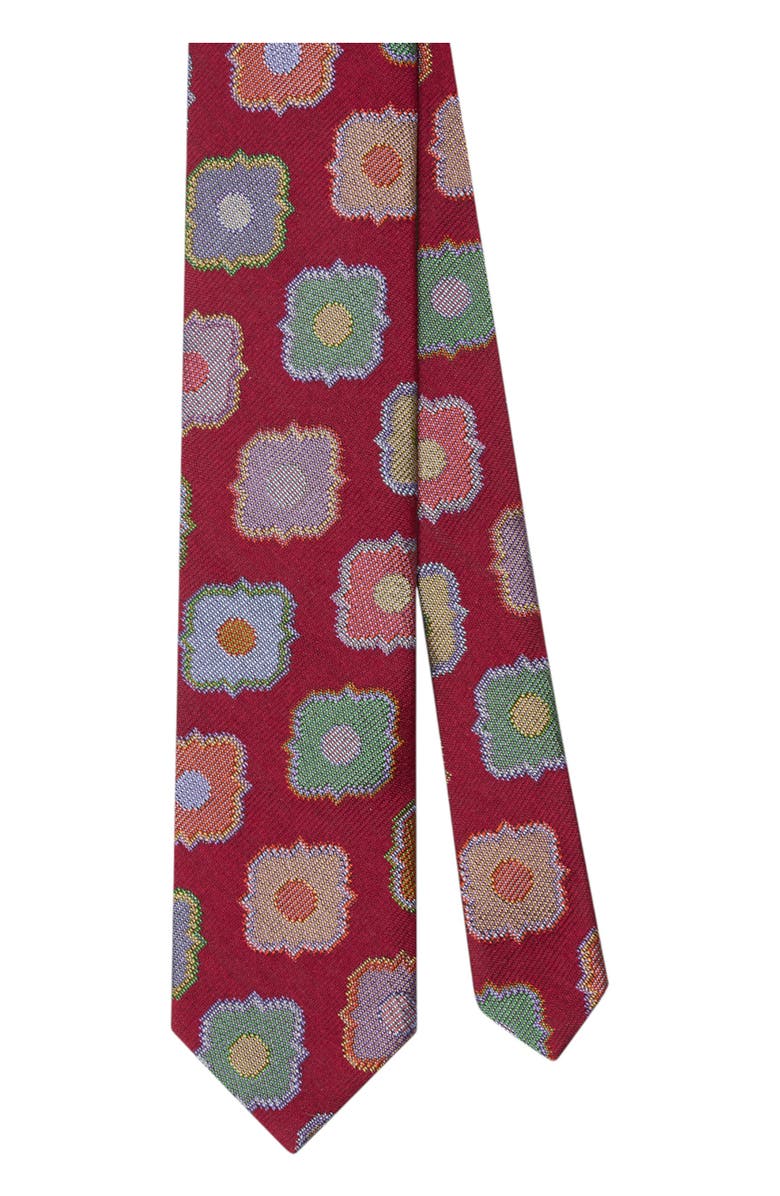Robert Talbott Robert Large Medallion Best of Class Necktie, Main, color, Red