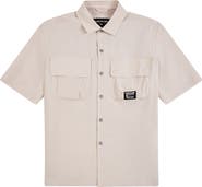 PAPER PLANES Utility Short Sleeve Button-Up Shirt