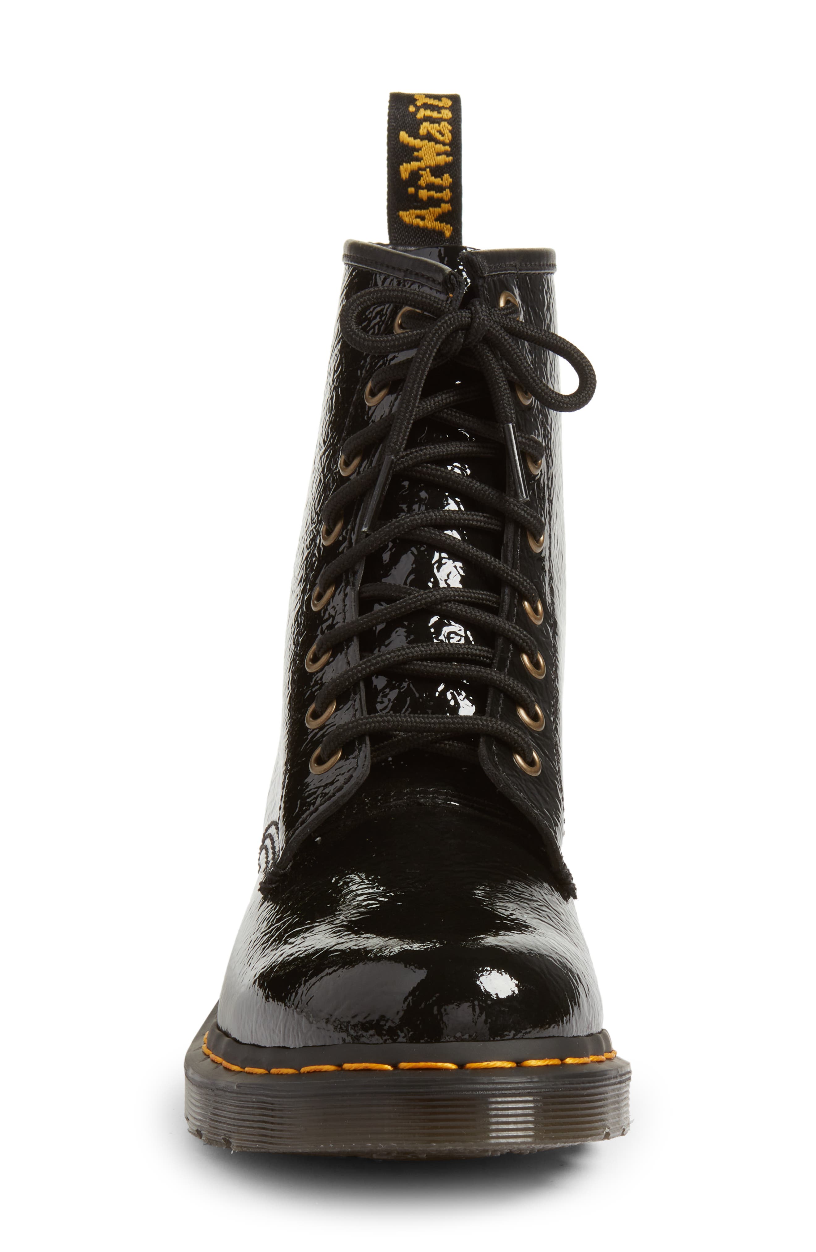 1460 Boot, Alternate, color, DISTRESSED BLACK PATENT