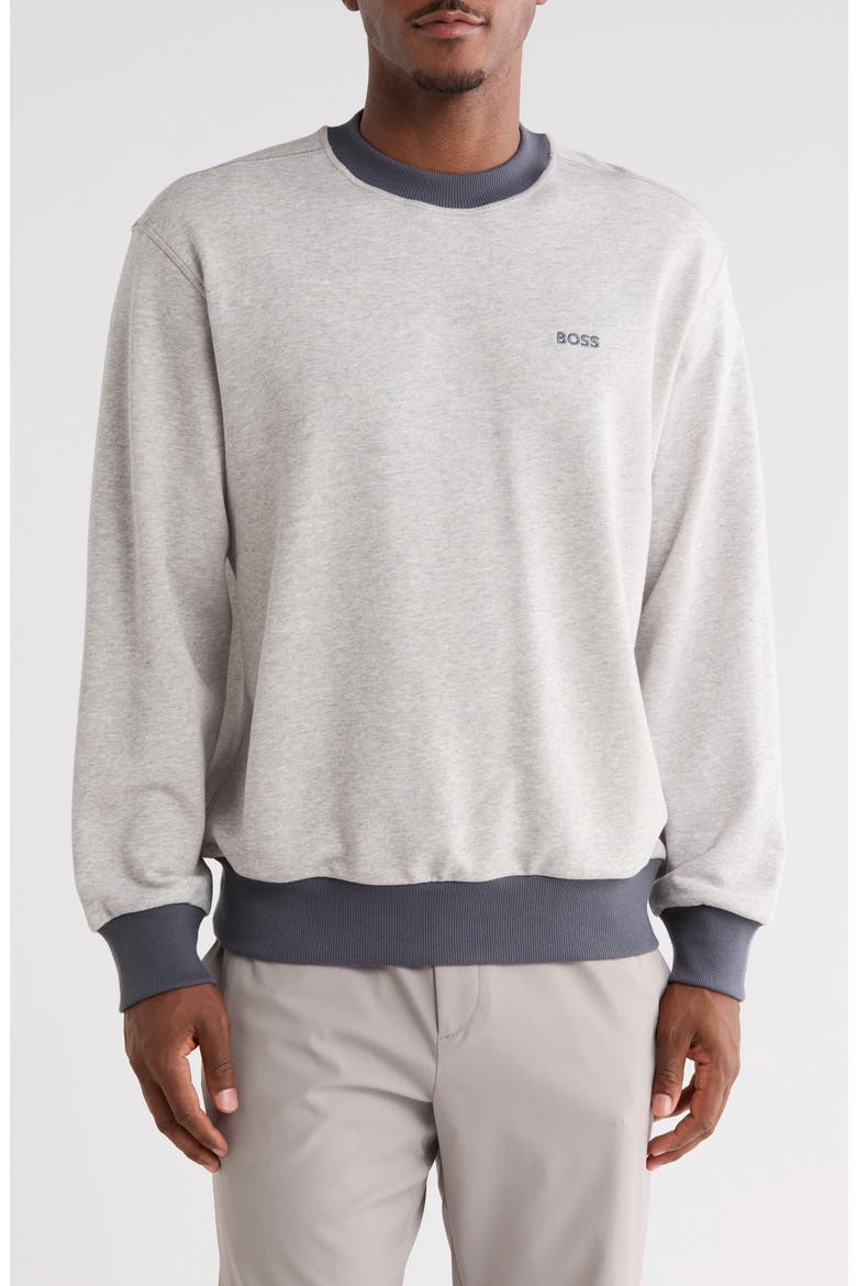 Edge Logo Sweatshirt, Main, color, OPEN GY
