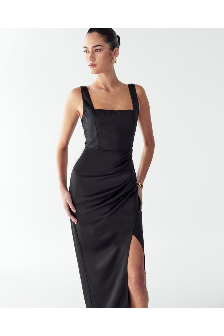 Detroit Maxi Dress, Alternate, color, Black