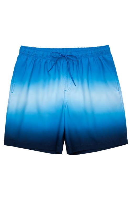Rokka&rolla All-day Comfort Mesh-lined Swim Trunks In Blue Current