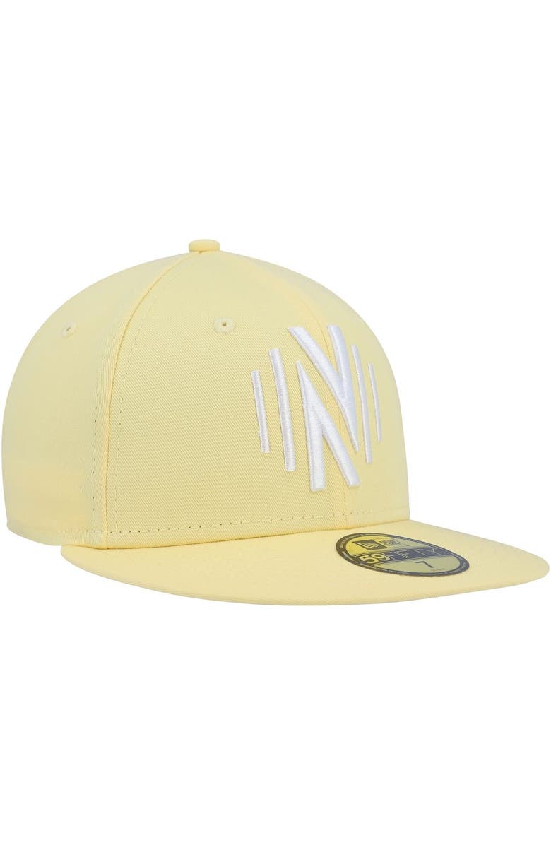 New Era Men's New Era Yellow Nashville SC Pastel Pack 59FIFTY Fitted Hat, Alternate, color, 