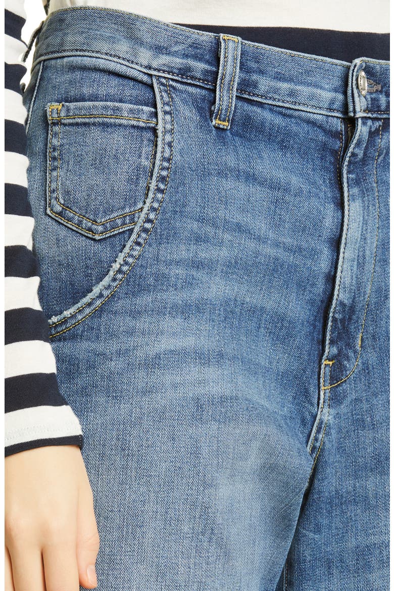 Emerson High Waist Wide Leg Jeans, Alternate, color, CLASSIC WASH