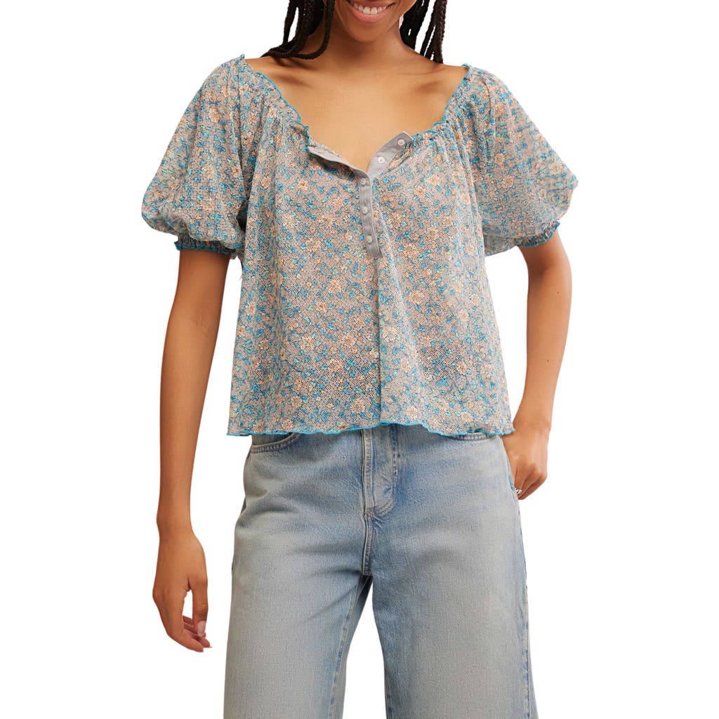 Free People Astra Floral Print Top