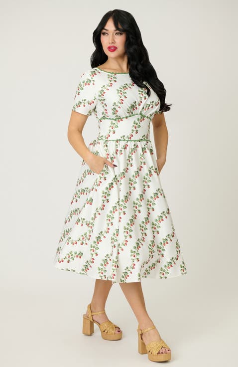 Smocked Back Swing Dress