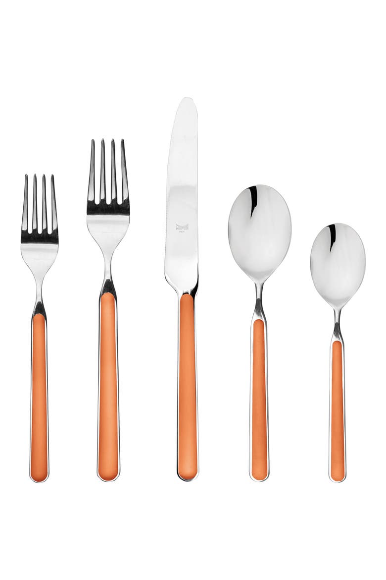 Fantasia 5-Piece Place Setting, Main, color, ORANGE
