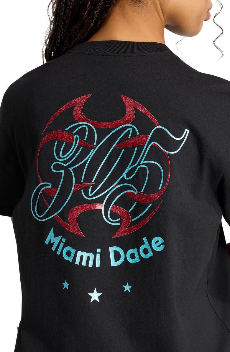 adidas Originals Miami Graphic T-Shirt, Alternate, color, Black/ /